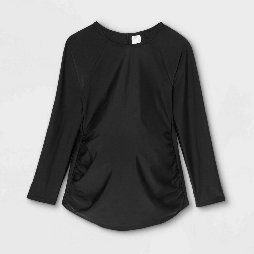 Isabel Maternity by Ingrid and Isabel Long Sleeve Rash Guard Maternity Top 1222